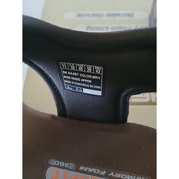 Skechers Mens SZ 11 Garver Louden Brown Outdoor Sandals Adjustable Relaxed Fit - Picture 7 of 10